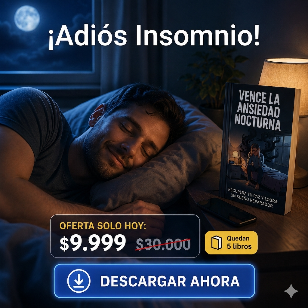 Adiós Insomnio: Domina Tu Ansiedad Nocturna.